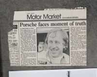 ROTHMANS PORSCHE: A group of assorted mostly black & white photos relating to the Rothmans Porsche Le Mans cars and drivers, includes photos of Vern Schuppan, Hurley Haywood and Al Holbert - 3
