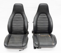 FRONT SEATS: A pair of leatherette front seats to suit a 1974-83 911 or 944 model, with brackets & slides