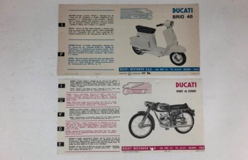 DUCATI: Two original Ducati 48 Brio (Scooter) and Sport 48 Export 1960's sale brochures