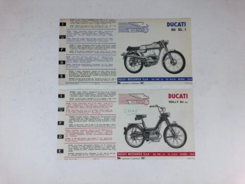 DUCATI: Two original Ducati 50 SL/1 and Rolly 50cc 1960's sales brochures