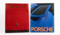 PORSCHE: Two copies of 'Porsche - The Fine Art of the Sports Car' by Lucinda Lewis, hardcover book