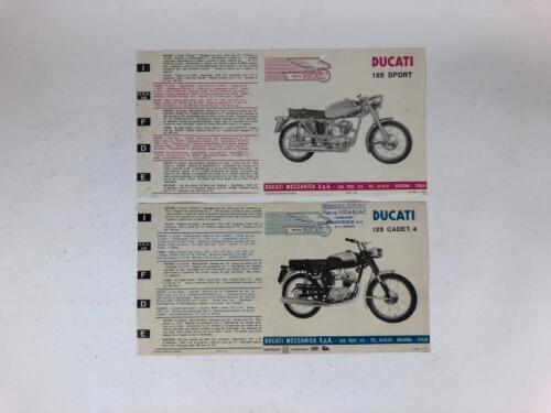 DUCATI: Two original Ducati 125 Sport and 125 Cadet/4 1960's sales brochures