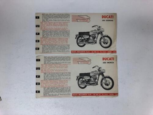 DUCATI: Two original Ducati 250 Monza and 350 Sebring 1960's sales brochures
