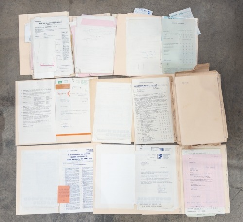 HAMILTON RACING: A group of many assorted folders containing Alan Hamilton's racing results from the 1960s - 1970s, each folder includes supplementary regulations sheets