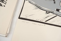 ANDREAS&nbsp;HENTRICH: A portfolio of Porsche related woodcut prints by renowned artist Andreas Hentrich, 18 prints in total, presented to Mr & Mrs Alan Hamilton at Sandown 1984 - 4