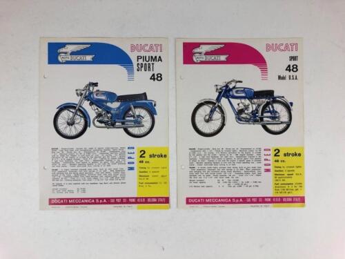 DUCATI: Two original Ducati 48 Sport USA model and 48 Piuma Sport 1960's sales brochures