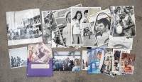 PHOTOS: A group of assorted photos of racing identities such as Stirling Moss, Alan Jones, Alan Hamilton etc, also includes race meeting photos of the 1980 USA Grand Prix