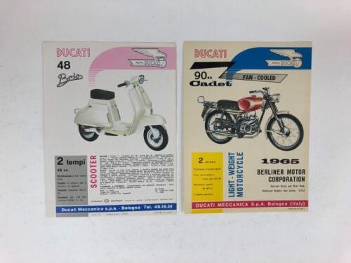 DUCATI: Two original Ducati 48 Brio (Scooter) and 90 Cadet 1965 sales brochures