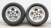 PORSCHE 944 / 911: Two Porsche 'telephone dial', 15IN x 6IN alloy wheels, one to suit 911 and the other to suit 944