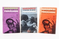 SANDOWN: Three programs from events held at Sandown in 1964/65