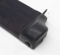 PORSCHE 944: A circa 1986-92 Porsche 944 rear seat back rest in blue leatherette & Porsche crest inserts - 2