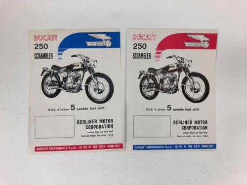 DUCATI: Two original Ducati 250 Scrambler 1960's sales brochures