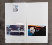CALENDARS: Four very large Porsche calendars with medallions from the early 1980s