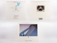 CALENDARS: Three very large Porsche calendars from the 1980s