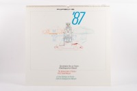 CALENDARS: Three very large Porsche calendars from the 1980s - 7