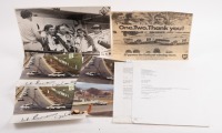 1977 HARDIE-FERODO 1000: A group of photos relating the 1977 Bathurst Hardie-Ferodo 1000, includes a signed photo of the event winners, Alan Moffat, Jacky Ickx, Colin Bond & Alan Hamilton, signed by both Colin Bond & Alan Hamilton