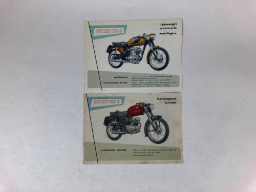 DUCATI: Two original Ducati 125S and 125T 1950's sales brochures