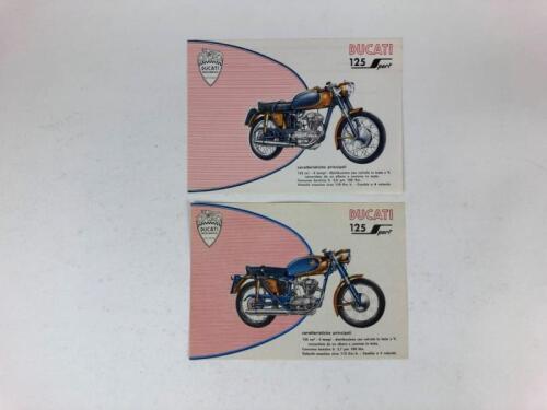 DUCATI: Two original variations of the Ducati 125 Sport Late 1950's sales brochures