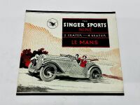 SINGER: A group of three Sales Brochures for the Nine and Ten models [Location: Sydney] - 2