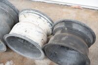 RACING WHEELS: Six four-stud lightweight wheels, believed to be magnesium McLaren style, varying sizes and widths. - 5