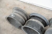 RACING WHEELS: Six four-stud lightweight wheels, believed to be magnesium McLaren style, varying sizes and widths. - 7