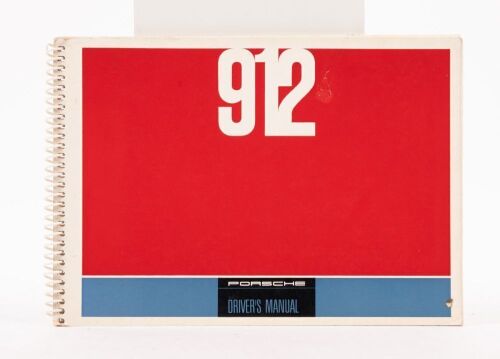 912: An original 1966, Porsche 912 Driver's Manual, 96 pages