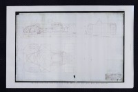PORSCHE 908: A large 1978 dated designated Porsche Typ 908/03 blueprint diagram, contains design & mechanical diagrams, numbered '908.003.001.30' to lower right corner, 90cm high, 1.4m wide