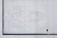 PORSCHE 908: A large 1978 dated designated Porsche Typ 908/03 blueprint diagram, contains design & mechanical diagrams, numbered '908.003.001.30' to lower right corner, 90cm high, 1.4m wide - 2