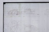 PORSCHE 908: A large 1978 dated designated Porsche Typ 908/03 blueprint diagram, contains design & mechanical diagrams, numbered '908.003.001.30' to lower right corner, 90cm high, 1.4m wide - 3