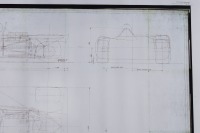 PORSCHE 908: A large 1978 dated designated Porsche Typ 908/03 blueprint diagram, contains design & mechanical diagrams, numbered '908.003.001.30' to lower right corner, 90cm high, 1.4m wide - 4