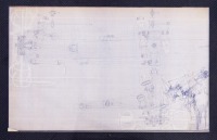 PORSCHE 906: A very large, 1965&nbsp;dated, designated Porsche 906 - rear axle blueprint diagram, with number '906.330.001.00' noted lower right corner, 1.2m high, 1.94m wide