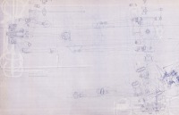 PORSCHE 906: A very large, 1965&nbsp;dated, designated Porsche 906 - rear axle blueprint diagram, with number '906.330.001.00' noted lower right corner, 1.2m high, 1.94m wide - 2