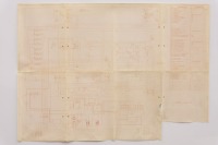 BLUEPRINT: An undated blueprint diagram, contains a circuitry diagram for unknown vehicle, 59cm high, 82.5cm wide