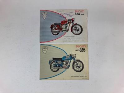 DUCATI: Two original Ducati 200 Elite and 250 Diana 1960 sales brochures