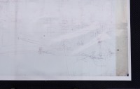 PORSCHE 908: A very large 1968 dated Porsche 908 blueprint diagram, containing design & mechanical diagrams, written in lower right corner '908.330.1003' and '908/69', 1.2m high, 2.01m wide - 7