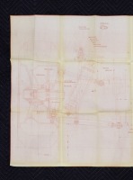 PORSCHE 906: A very large 1965&nbsp;dated,&nbsp;1:1 scale fold out blueprint diagram of a Porsche 906 front axle assembly, with number noted to lower right corner '906.340.2002 BL.1' - 2