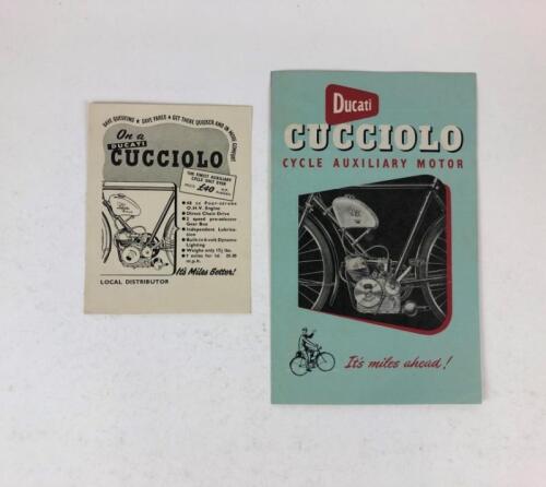 CUCCIOLO: An original Cucciolo auxiliary 'Ducati' Motor 1950's and a Cucciolo Flyer