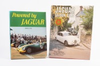 JAGUAR: Two hardcover books on Jaguar includes, 'Powered by Jaguar' by Doug Nye and 'Jaguar Saloon Cars' by Paul Skilleter