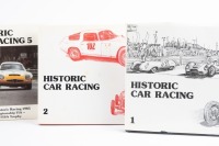 HISTORIC RACING: 'Historic Car Racing - Volumes One to Five', a five hardcover book set, published 1981-1986 - 2
