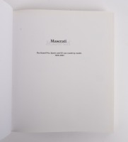 MASERATI: 'Maserati - The Grand Prix, Sports & GT Cars Model by Model, 1926-2003' by Maurizio Tabucchi, hardcover book, published 2003 - 2