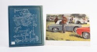 AUSTIN: 'Healey - The Handsome Brute' hardcover book by Chris Harvey with Austin Healey Sprite MK III Sports Convertible sales brochure - 2