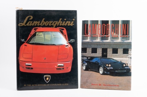 LAMBORGHINI: Two hardcover books on Lamborghini including 'Lamborghini - The Spirit of the Bull', and 'Lamborghini' by the Auto Editors of Consumer Guide