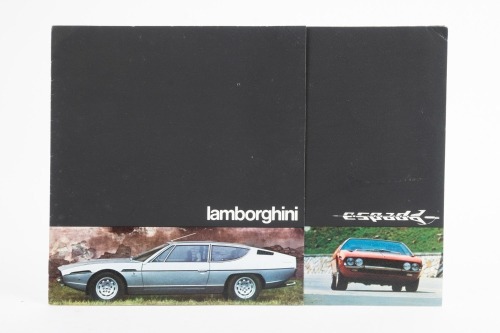 LAMBORGHINI: A high quality Lamborghini Espada fold out sales brochure, 1973