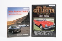 ALFA ROMEO: Two books on Alfa Romeo, including 'Alfa Romeo Giulia - Spiders and Coupes' by Richard Bremner and 'Alfa Romeo Giulietta&nbsp;Gold Portfolio 1954-1965