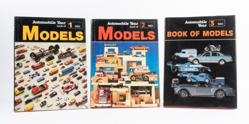 MODELS: Three editions of Automobile Year 'book of Models' including editions 1-1982, 2-1983 and 3-1984, these books feature extensive coverage of the new releases from the year