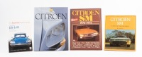 CITROEN: Four books related to Citroen, includes 'Citroen - Daring to be different' hardcover book by John Reynolds, and three others on models includes DS & ID and two on SM