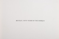 BENTLEY: 'Bentley Fifty Years of the Marque' hardcover book by Johnnie Green - 3