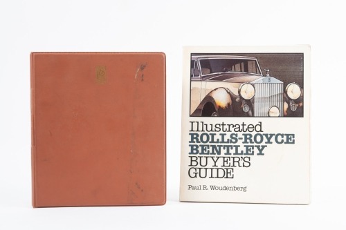 ROLLS-ROYCE: Two items related to Rolls-Royce, including a Service Manual for Rolls-Royce Silver Wraith, Silver Dawn, Phantom IV, Bentley R Type and Bentley MK.IV, reprinted 1973, with 'Illustrated Rolls-Royce Bentley Buyers Guide' by Paul R.Woudenberg