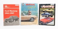 MUSTANG: Three books relating to Ford Mustangs, includes brooklands books 'Ford Mustang 1964-1967' profile book, 'Mustang Does It' by Ray Miller and one other