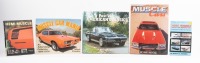 MUSCLE CARS: Five books on Muscle Cars, includes 'Muscle Car Mania' by Mitch Frumkin, 'Post War American Classics' by Nicky Wright, 'Hemi Muscle' by Robert Genat and two others